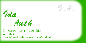 ida auth business card